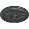 Ekena Millwork Kirke Ceiling Medallion (Fits Canopies up to 3 3/4"), Hand-Painted Pewter, 15 3/4"OD x 5/8"P CM16KIPES - alternate 2